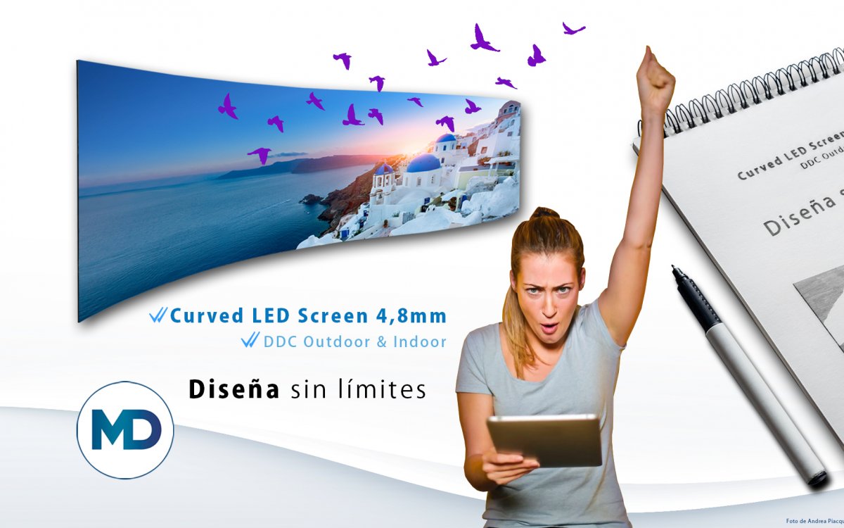 Diseña sin límites - Nueva pantalla LED Curva