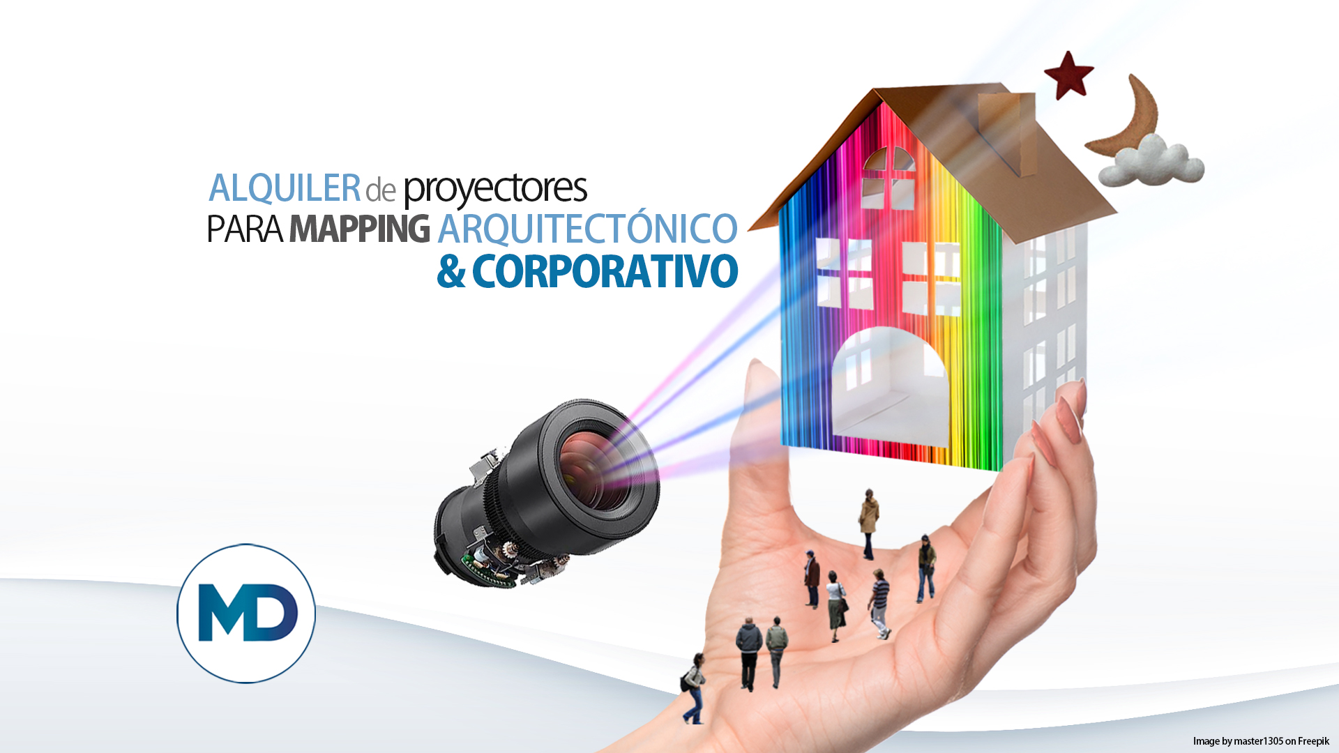 Video projector rental for corporate and architectural mapping   