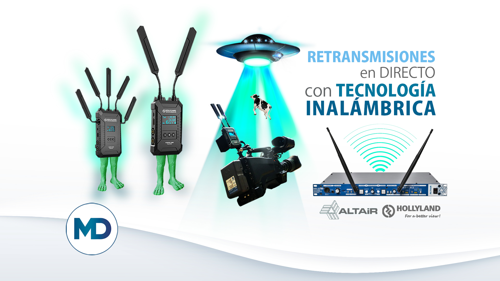 Live broadcasts with wireless technology